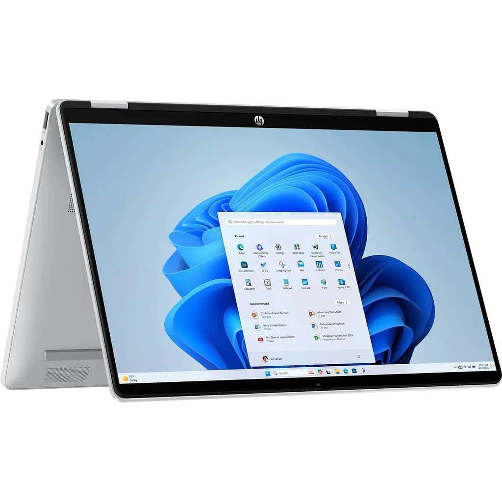 Ноутбук HP 14 OmniBook 5 Flip x360 2K IPS Touch/i5-120U/16GB/512 SSD/UMA/DOS/Silver (BV5T7EA) - фото 6