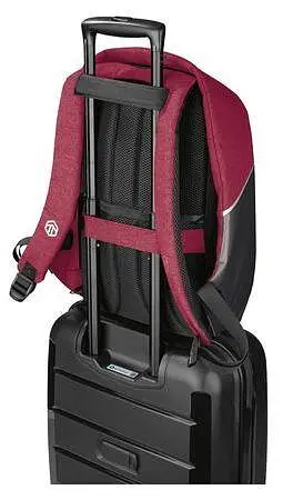 Рюкзак антизлодій з Rfid Topmove IAN352250 12L Бордовий з чорним - фото 2