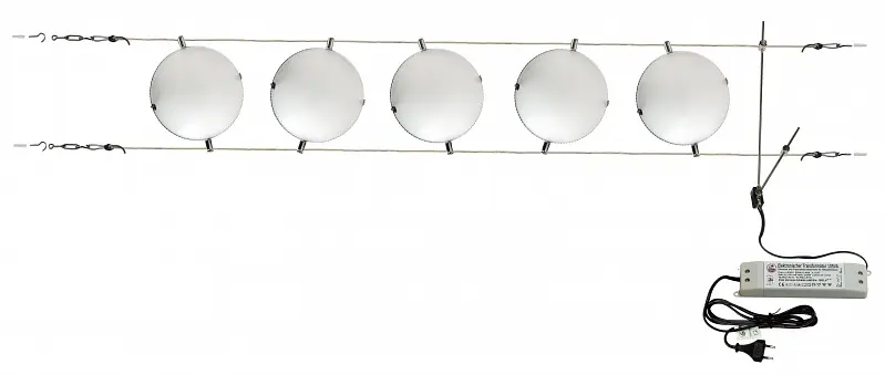 Светильник струнный поворотный Brille HTL-75/5 система 176240 - фото 2