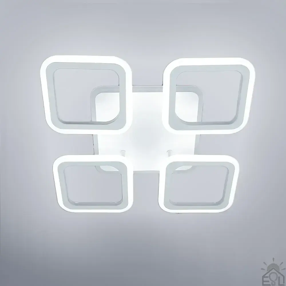 Смарт люстра керована світлодіодна ROOM RGB 5S 70 Вт SMART 385×385×75 мм Біла ESLLSE - фото 3