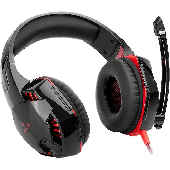 Ігрові навушники REAL-EL GDX-8100 Black/Red (EL124100055) [112568] - фото 3