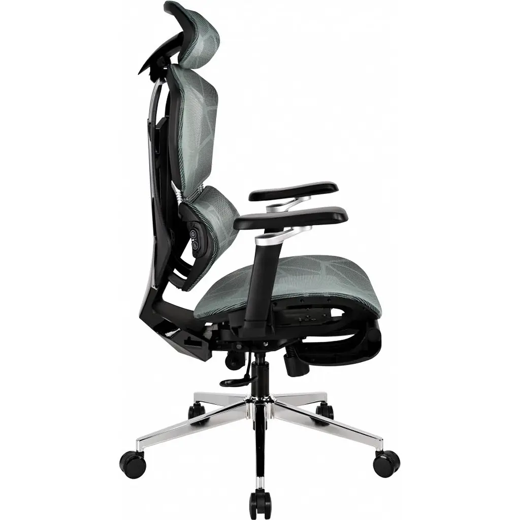 Геймерське крісло GT Racer X-7002 Massage Black/Black/Green [174672] - фото 5