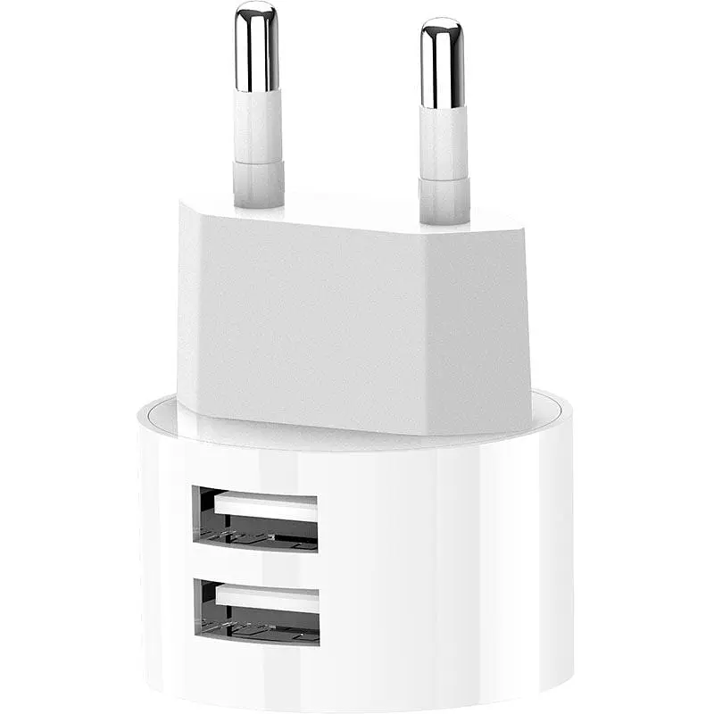 Зарядний пристрій XO L62 2.4A/2USB + Lightning Cable White - фото 3