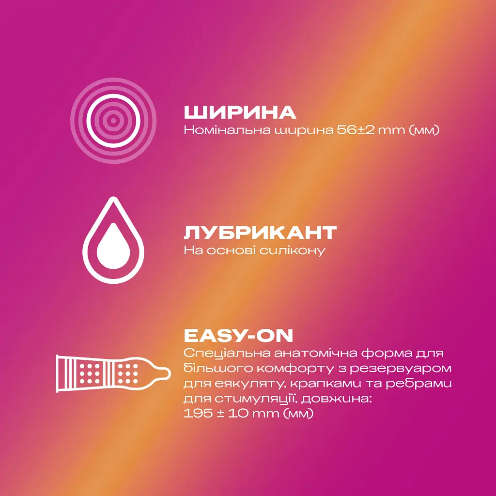 Презервативи Durex Pleasuremax з силіконовою змазкою з ребрами та крапками 12 шт. (5038483204016) - фото 2