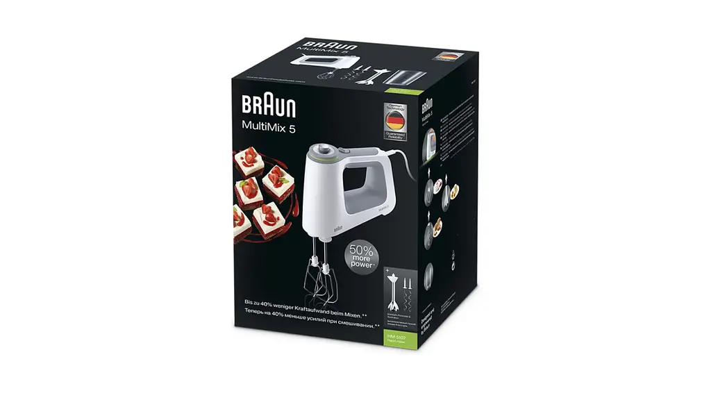 Міксер BRAUN HM 5107 WHITE - фото 5