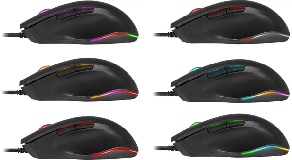 Миша Defender Wolverine GM-700L RGB 7 кнопок 12800 dpi (52700) - фото 8