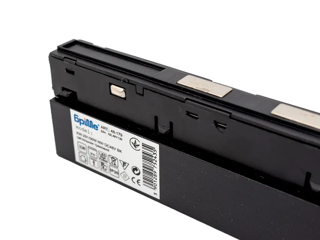 Магнитный трековый светильник KW-291/30W NW DC48V BK Brille 48-179 - фото 4
