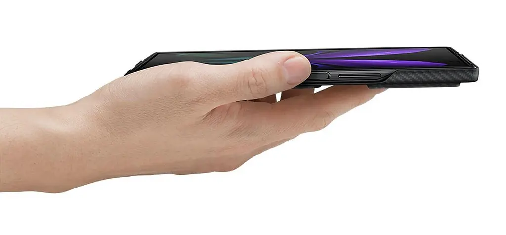Чохол оригінальний з підставкою Aramid Standing Cover EF-XF916SBEFRU Samsung Galaxy Z Fold2 Black - фото 7