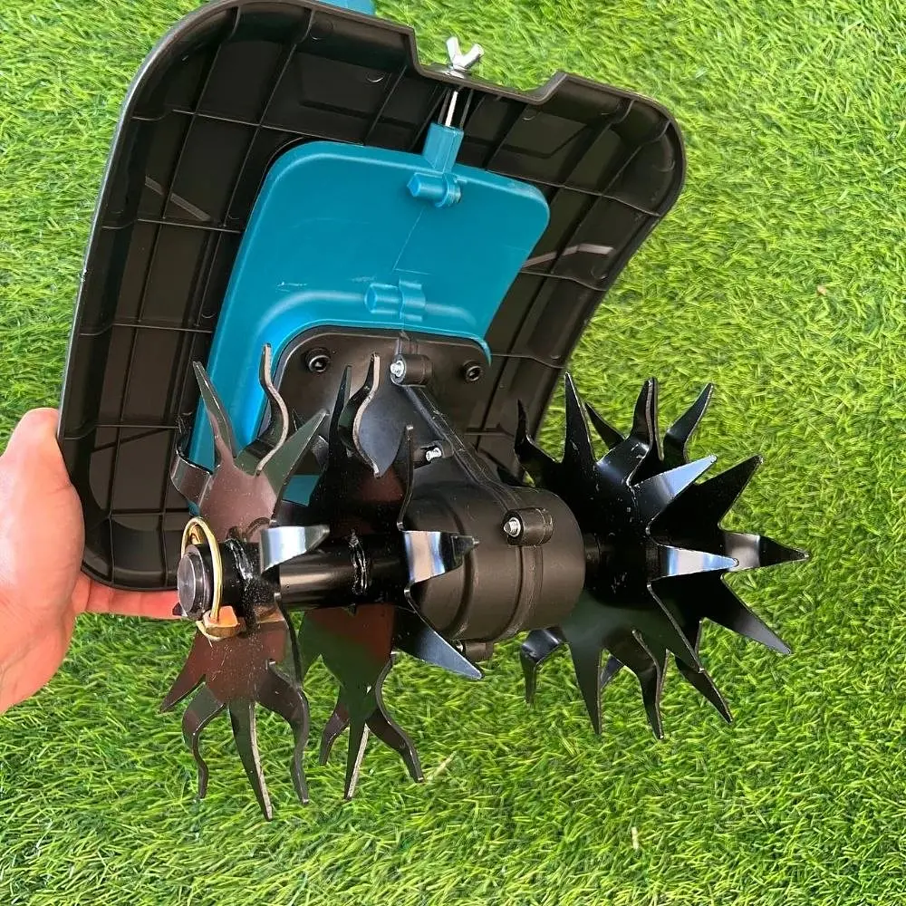 Акумуляторний культиватор Makita 48V, 9Ah (з дисплеєм заряду) 4 фрези - фото 5