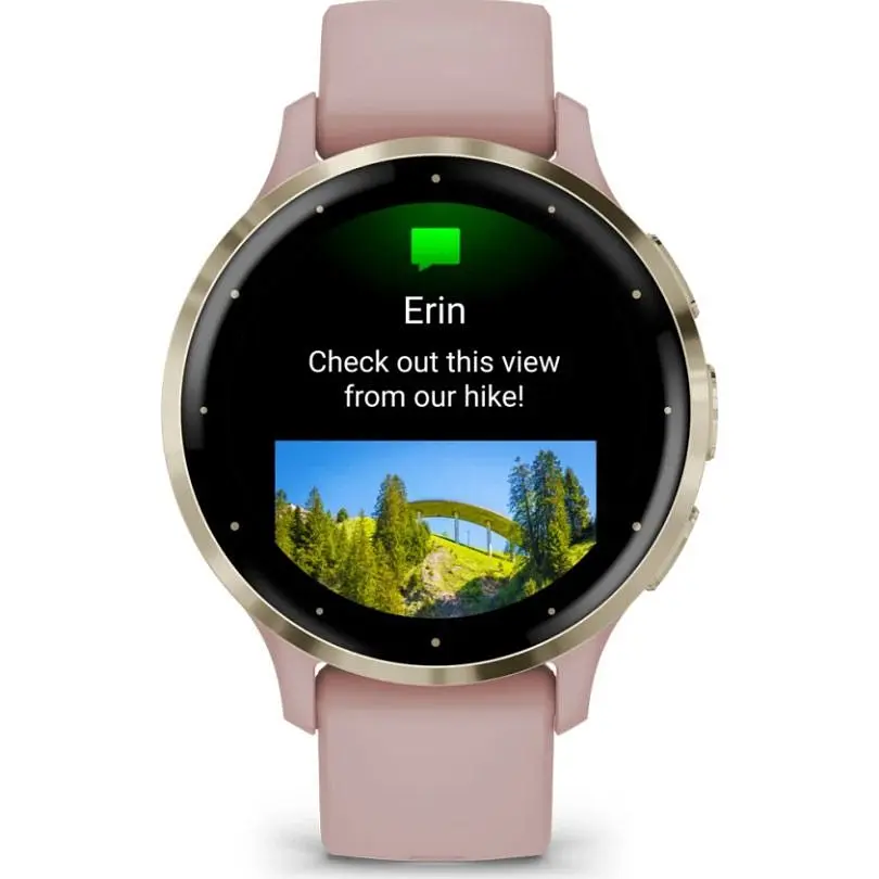 Смарт-годинник Garmin Venu 3S Soft Gold Stainless Steel Bezel with Dust Rose Case and Silicone Band (010-02785-03/53) [111835] - фото 8