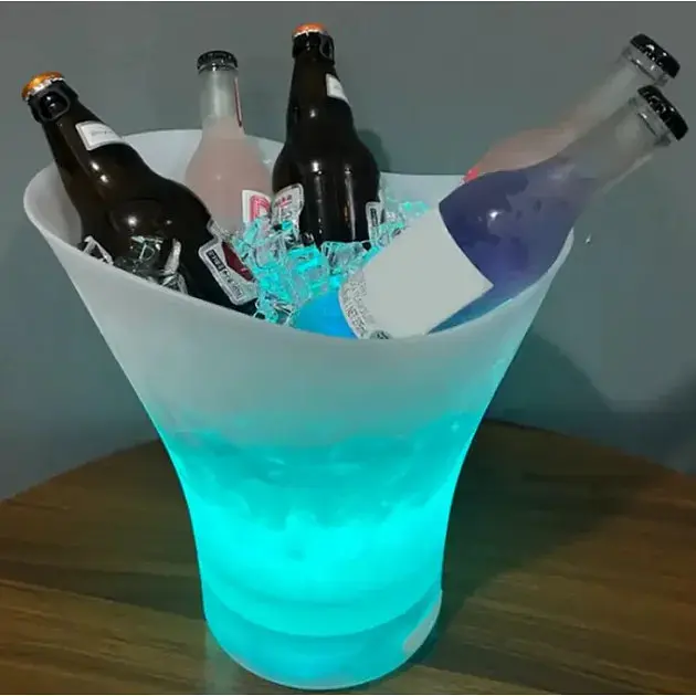 Світлове відро для льоду Bucket Light з Bluetooth - LED відро для напоїв, бару, вечірки, пікніка та сервірування - фото 7