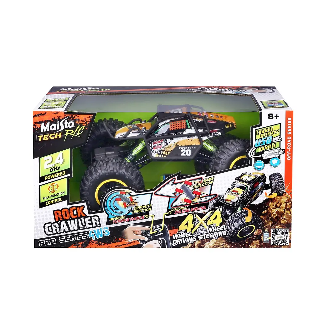 Машинка іграшкова на радіокеруванні Maisto Tech Rock Crawler Pro (81334 black) - фото 17