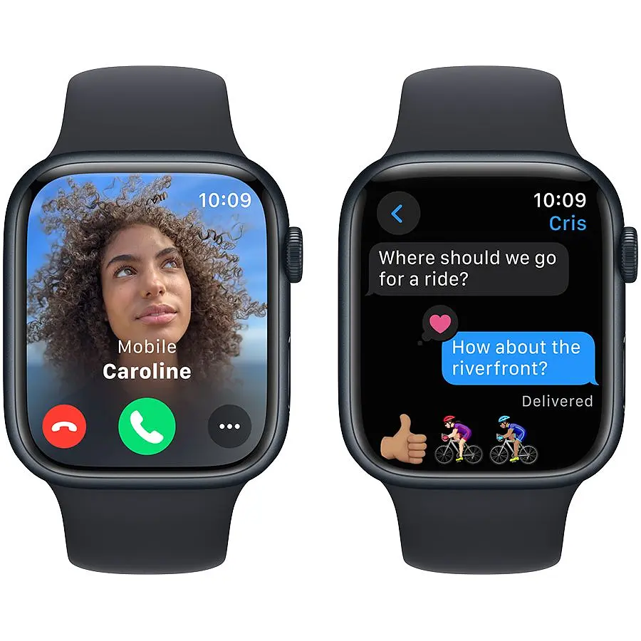 Смарт-часы Apple Watch Series 9 GPS 45 mm Midnight Aluminium Case with Midnight Sport Band - M/L Model A2980 (Grade C) Seller Refurbished - фото 6