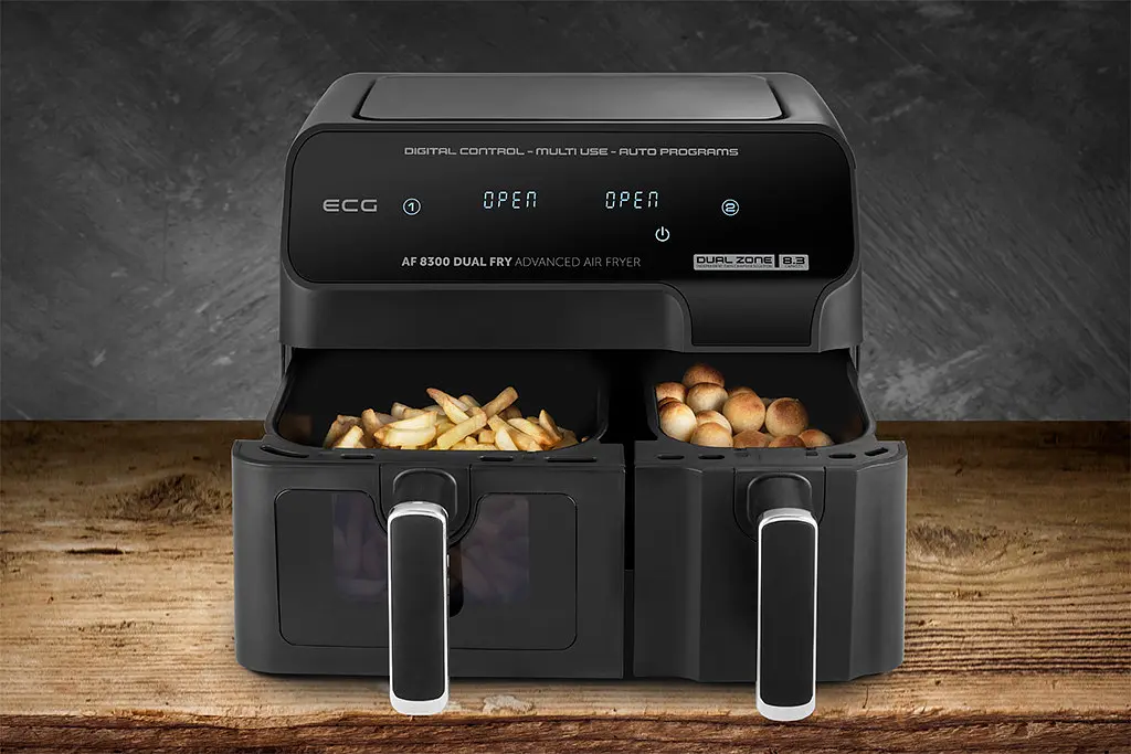 Мультипіч-аерофритюрниця ECG AF 8300 Dual Fry - фото 10