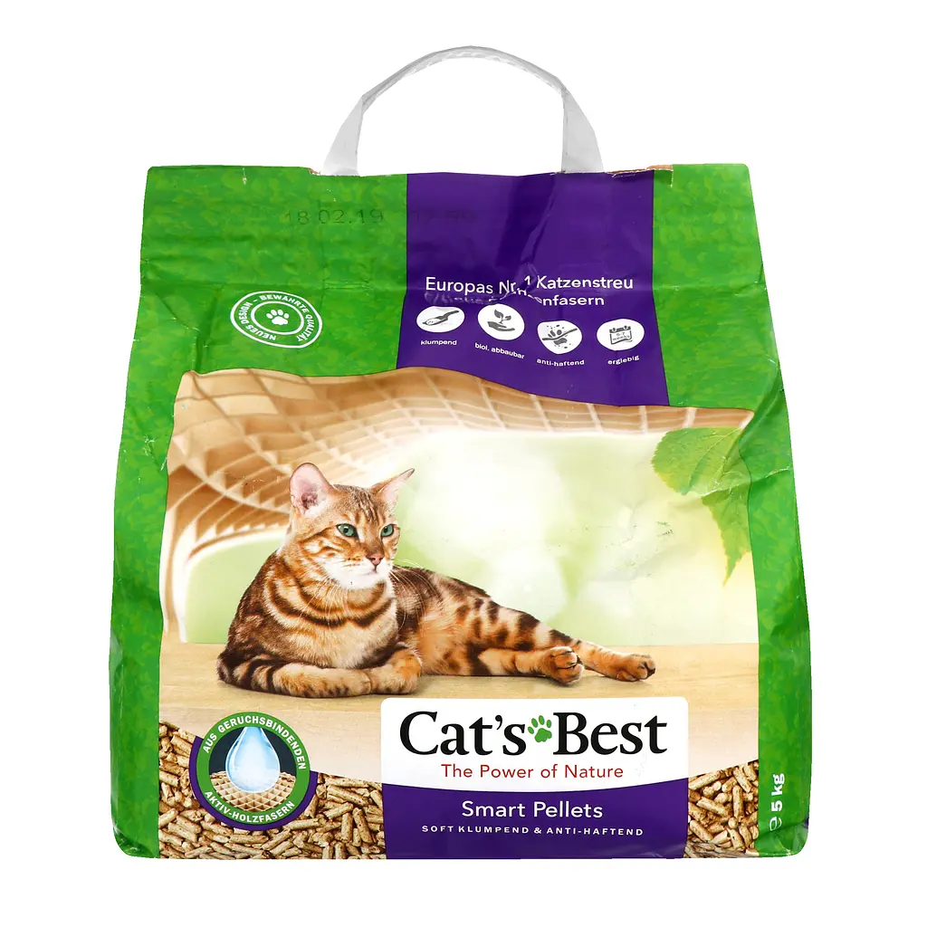 Наповнювач Cat's Best Smart Pellets для довгошерсних котів деревний 10 л/5 кг - фото 3
