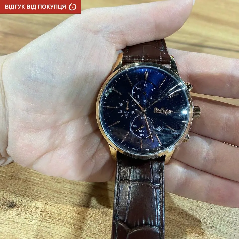Годинник Lee Cooper Leather Gold - фото 12