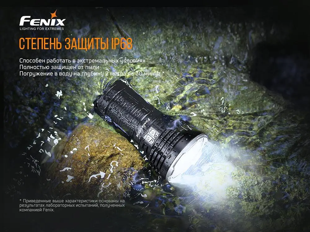 Суперпотужний пошуковий ручний ліхтар Fenix LR50R 12000лм Type-C (Чорний) - фото 10