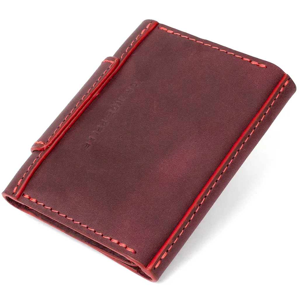 Визитница кожаная GRANDE PELLE 7х10х1.5 см acs0018796 - фото 2
