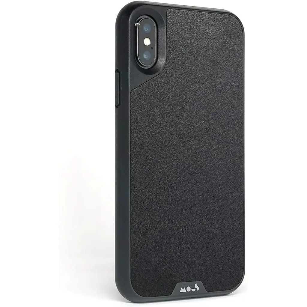 Оригінальний шкіряний протиударний чохол для Apple iPhone XS Max MOUS Limitless Leather Case Black - фото 2
