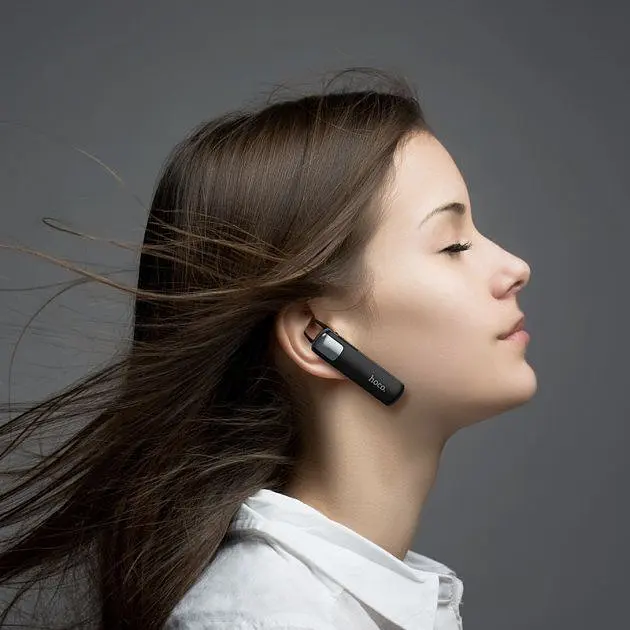 Bluetooth-гарнітура Hoco E37 Gratified Bluetooth Headset (Black) [70775] - фото 6