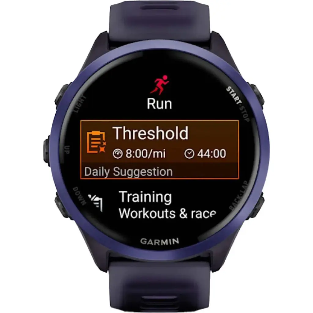 Смарт-годинник Garmin Forerunner 570 47mm Indigo Aluminium with Translucent Imperial Purple/Indigo Band (010-02971-02) [142391] - фото 2