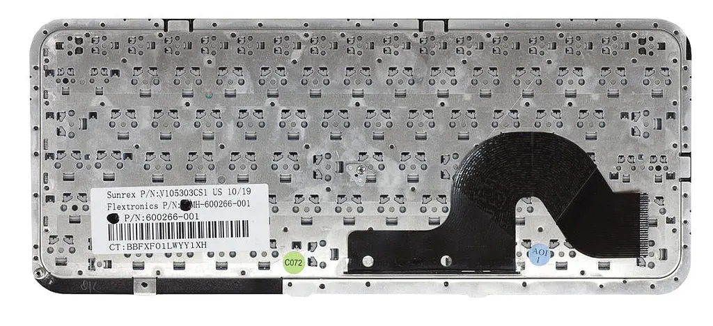 Клавіатура для ноутбука HP Pavilion (DM3-1000) Black, (Silver Frame) - фото 2