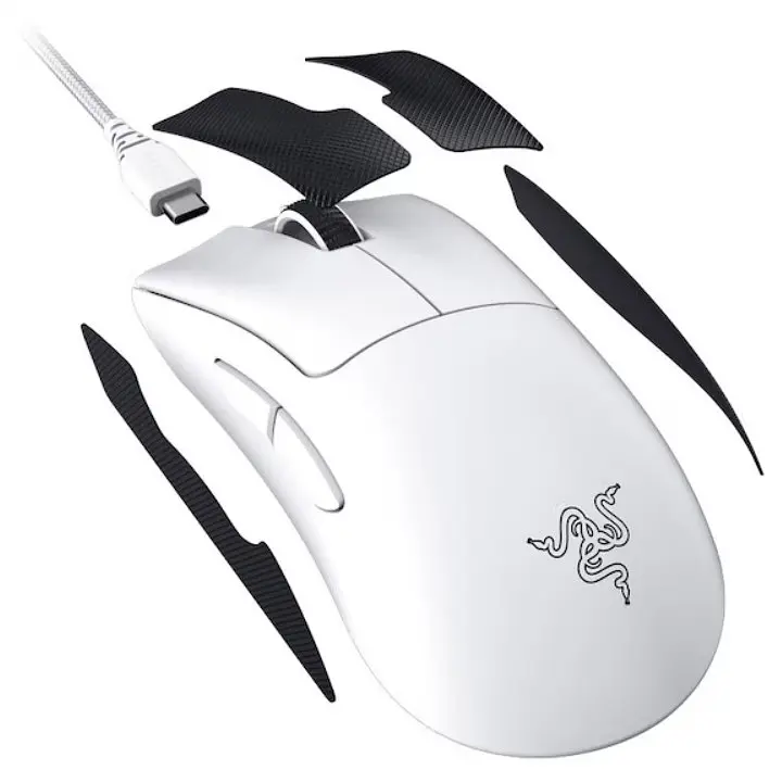 Мышь компьютерная Razer DeathAdder V3 Pro Wireless White (RZ01-04630200-R3G1) - фото 6