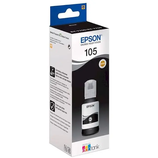 Контейнер з чорнилом Epson 105 для EcoTank L7160/L7180 Black pigment (C13T00Q140) - фото 2