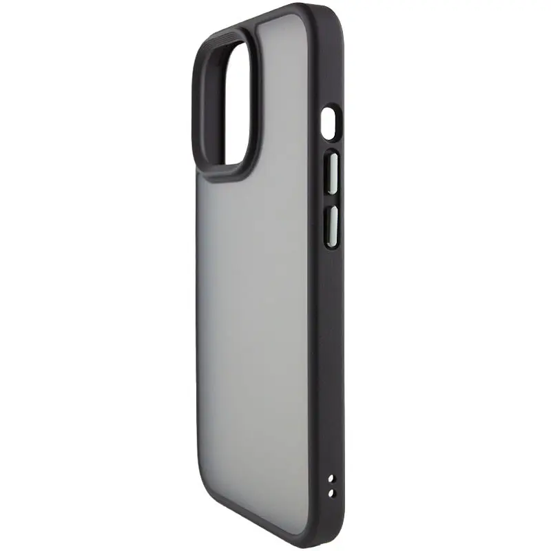 TPU+PC чохол Metal Buttons для Apple iPhone 12 Pro Max 6.7" Чохлі, Чорний, TPU+PC, Протиударний, Накладка - фото 3