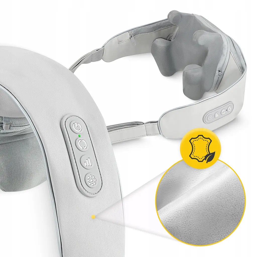 Накидка-масажер 4FIZJO Shiatsu Evo+ для шиї та спини, акумуляторний Grey (P-5905973404150) - фото 10