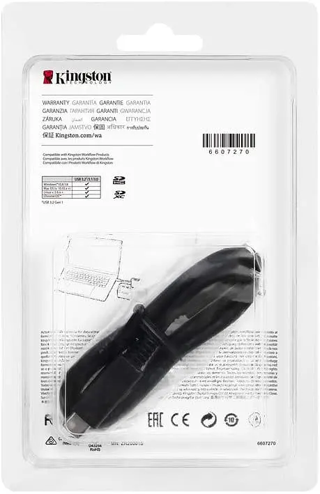 Kingston Кардрідер Workflow Dual-Slot SDHC/SDXC UHS-II Card Reader - фото 5