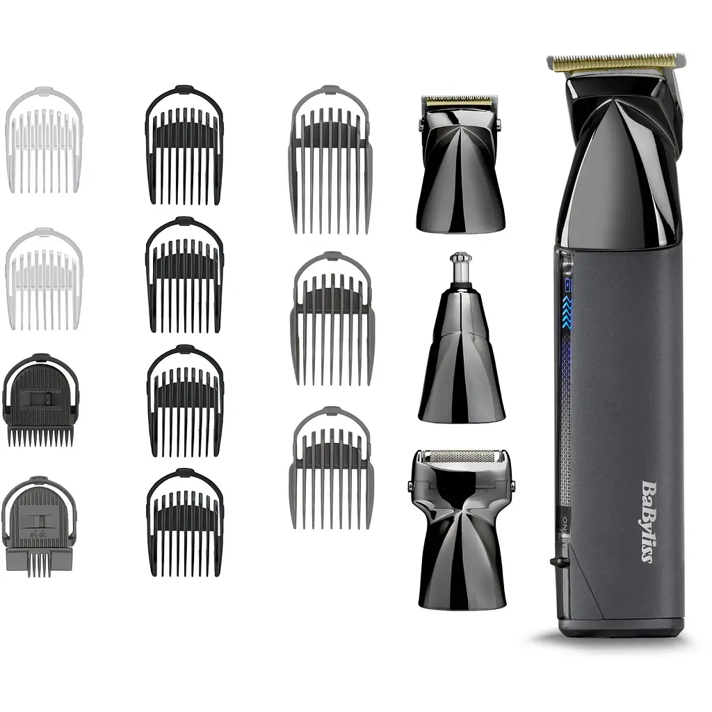 Набір для стрижки Babyliss Super-X Metal Black Edition для голови, вусів, бороди, носа і тіла чорний (MT991E) - фото 2