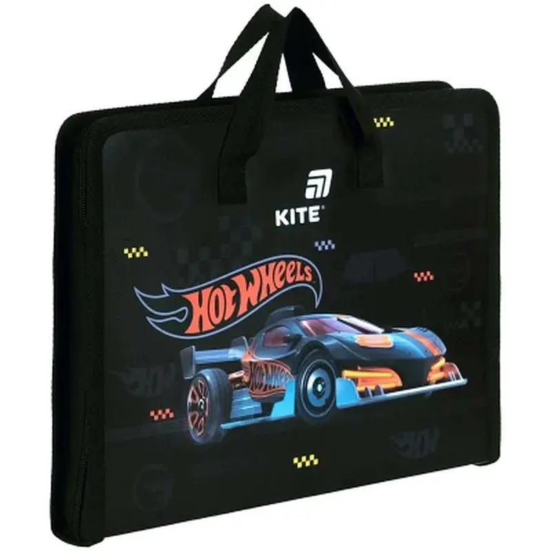 Папка - портфель Kite на блискавці A4 Hot Wheels, 1 відділення (HW26-202) - фото 2