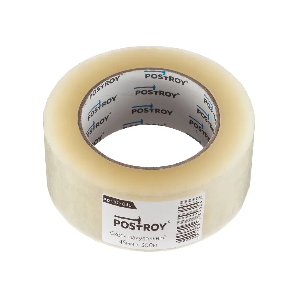 Пакувальна клейка стрічка Postroy 300 м × 45 мм (101-046) - фото 4