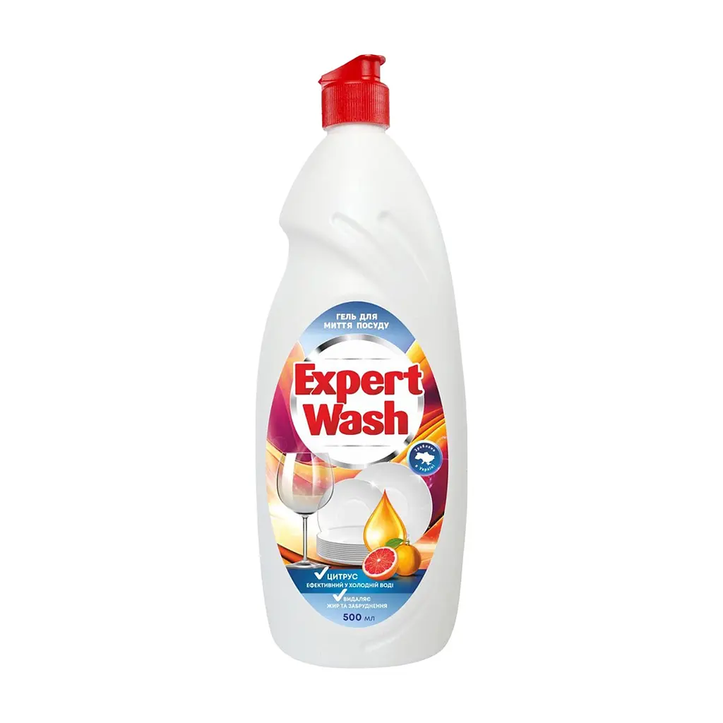 Засіб для ручного миття посуду Expert Wash Цитрус 500 мл (4820197122226)