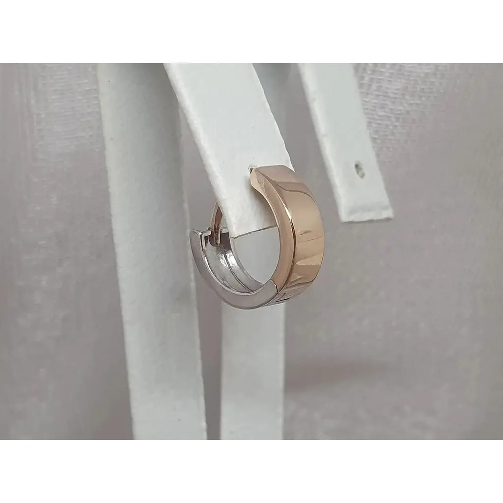 Золотая моносерьга Столичная Ювелирная Фабрика 2 в 1. 110448КБЯ - фото 6