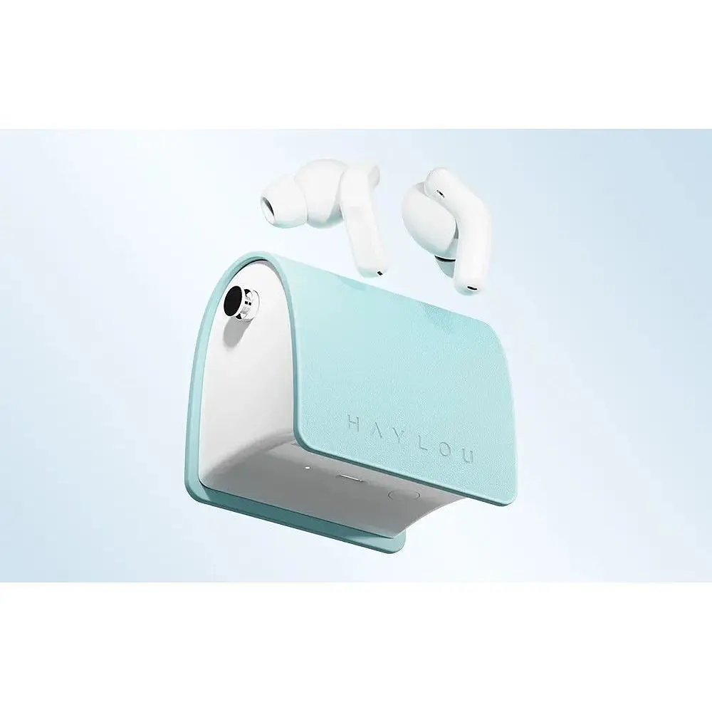 Беспроводные наушники Xiaomi Haylou T87 Lady Bag голубые - фото 6