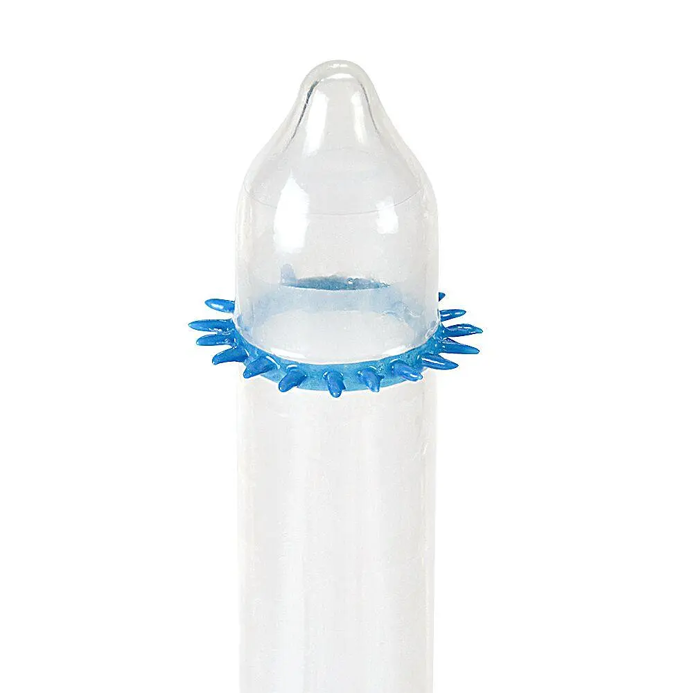 Насадка на член Recare Spike Condom Blue (презерватив з шипами) - фото 2