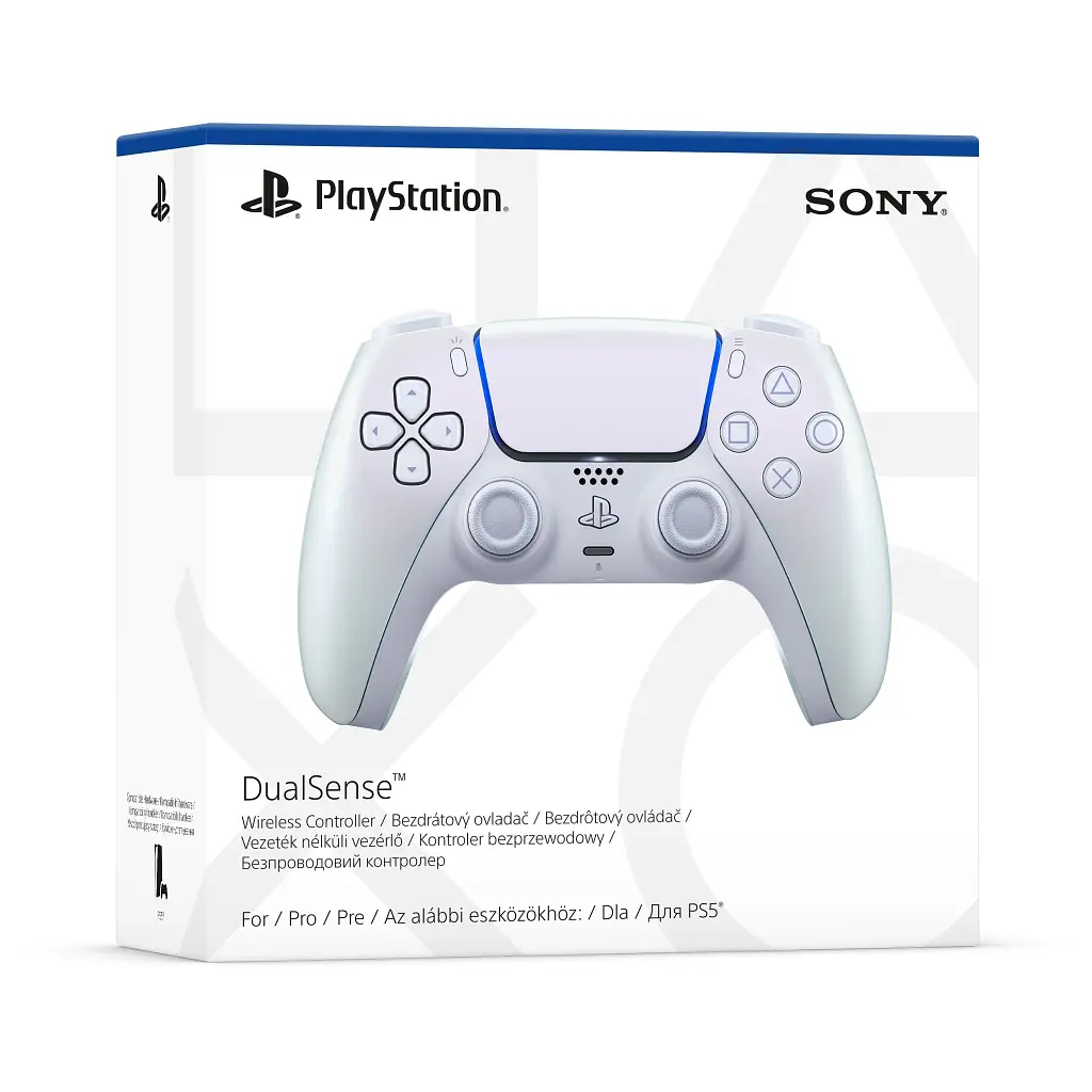 Геймпад Sony Playstation DualSense Bluetooth PS5 Chrome Pearl (1000044446) - фото 3