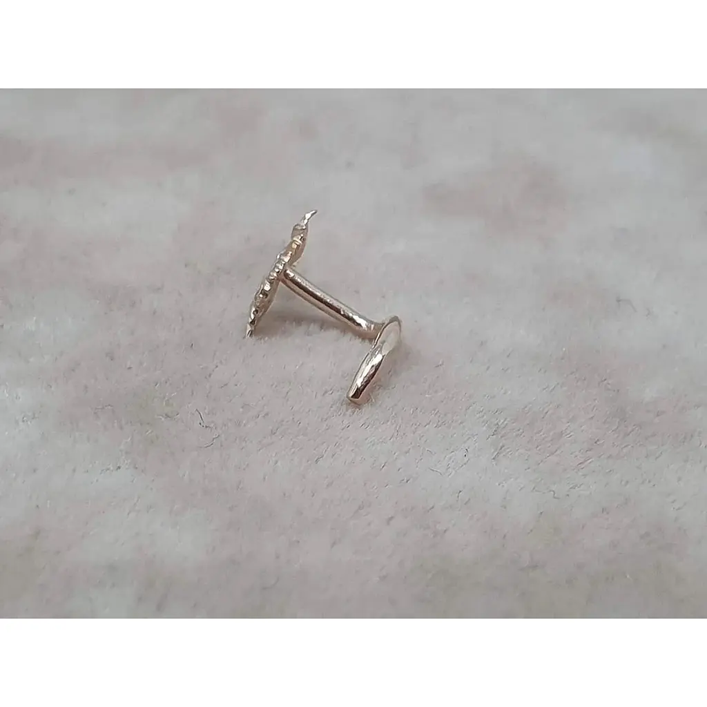 Золота сережка-пірсинг Dear в ніс Dear. 1032 - фото 2