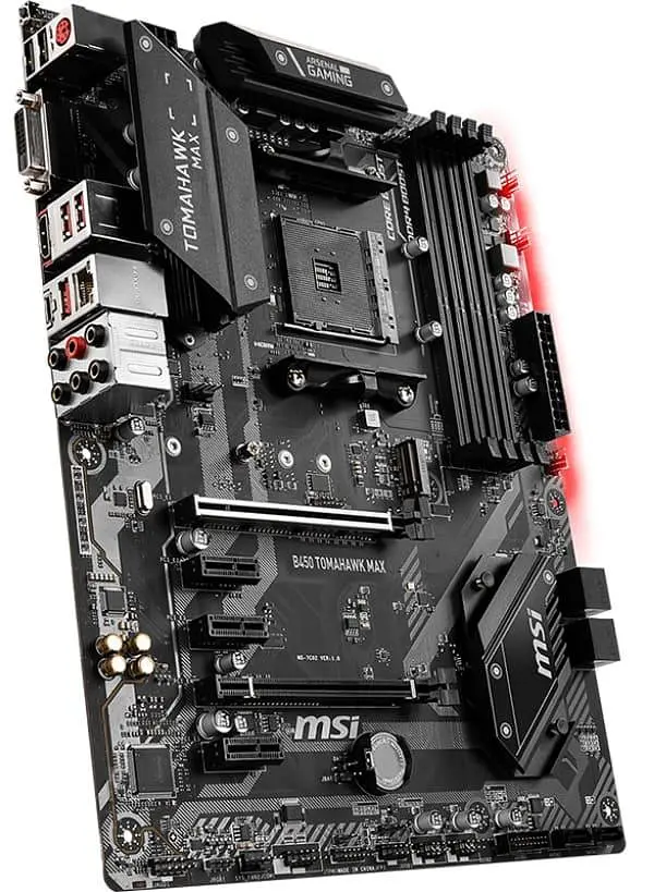 Материнская плата MSI B450 Tomahawk Max (B450 TOMAHAWK MAX) (Socket AM4, AMD B450, ATX) Б/у - фото 2