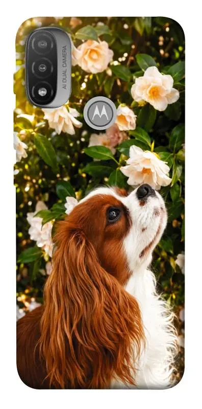 TPU чохол Demsky Flower spaniel для Motorola Moto E20