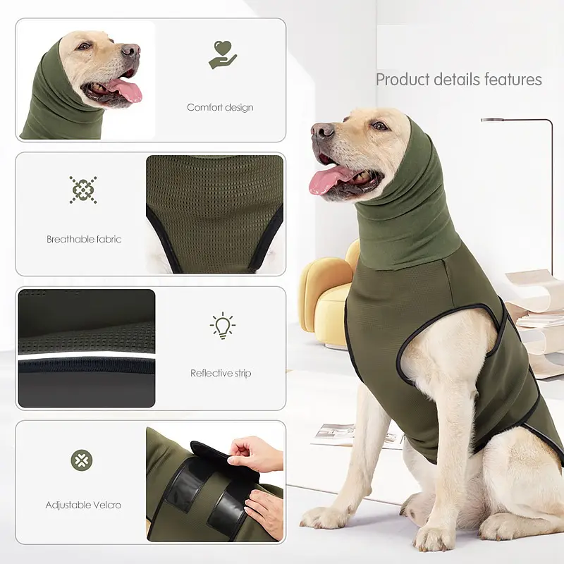 М'який жилет для собак WanTalk Security Vest з довгим коміром - фото 2