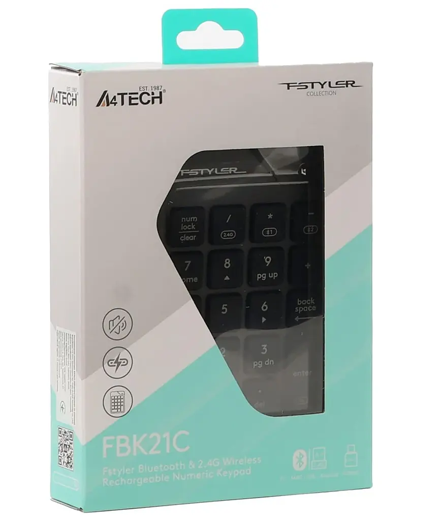 Клавиатура A4Tech A4-Tech FBK21C (Smoky Grey) (FBK21C (Smoky Grey)) - фото 10