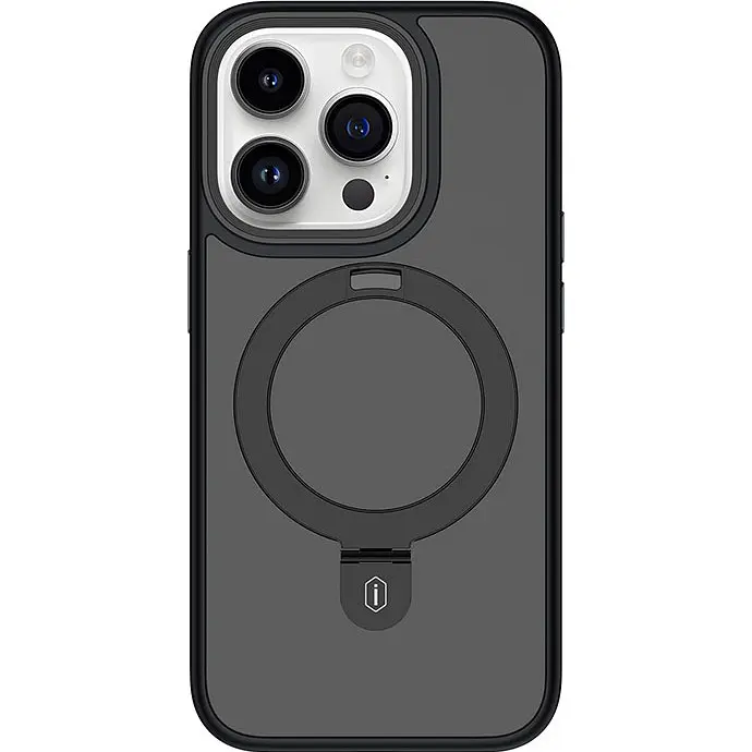 Чохол WiWU Protective Magnetic Alloy Stand Case для Apple iPhone 15 Pro Black [96967] - фото 3