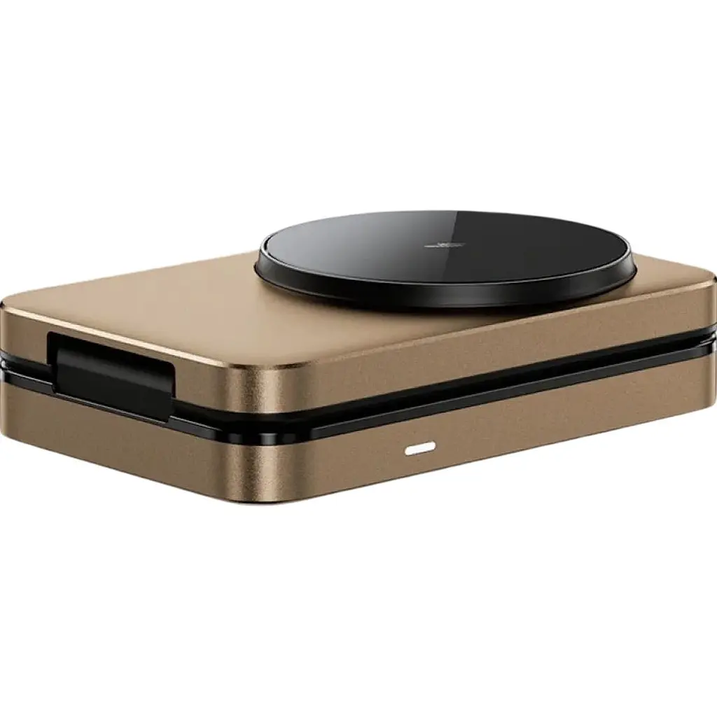 Бездротовий зарядний пристрій WiWU Wi-W038 Triple 3in1 Wireless Charger Gold [154859] - фото 3