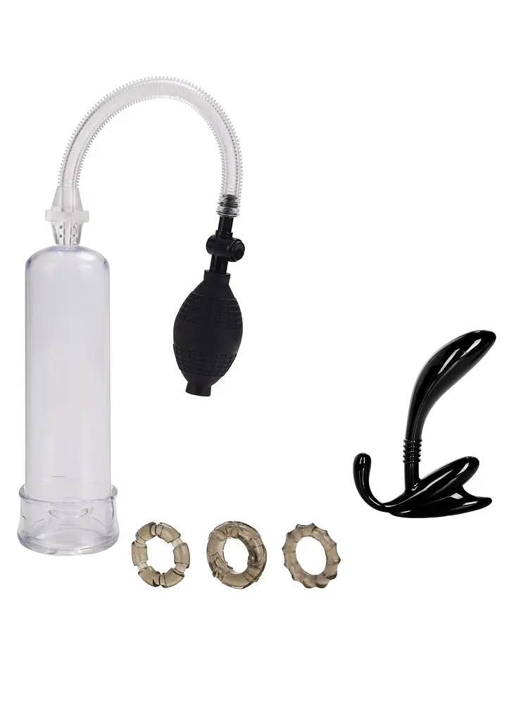 Набір CalExotics California Exotic Novelties His Essential Pump Kit для збільшення члена 19.8х5.8 см - фото 2