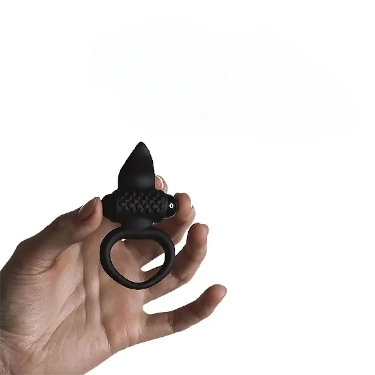 Ерекційне кільце Adrien Lastic Ring-AD.Lingus, 7 см (чорний) - фото 6