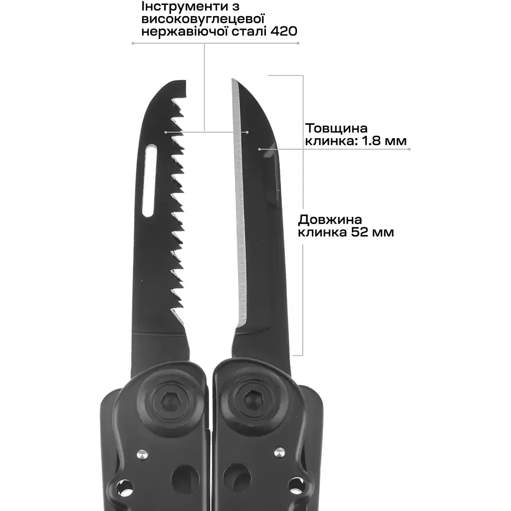 Мультитул Active Tactic II Tool Black - фото 3