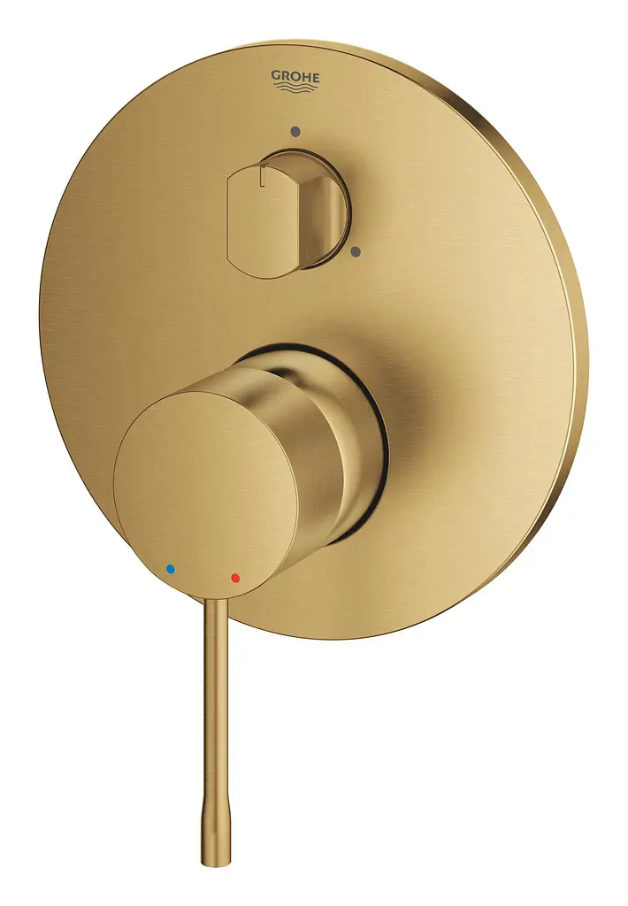 Змішувач прихованого монтажу з перемикачем на 3 положення Grohe Essence 24092GN1, Золотий - фото 3